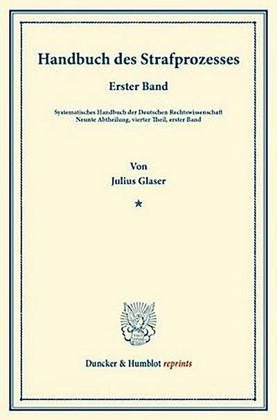 Handbuch des Strafprozesses.
