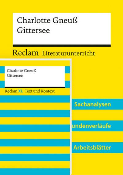 Paket für Lehrkräfte ’Charlotte Gneuß: Gittersee’ (Textausgabe und Lehrerband)