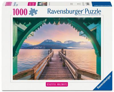 Erwachsenenpuzzle 1000 Teile - Romantischer Steg am Lac d’Annecy