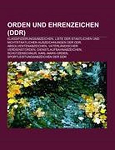 Orden und Ehrenzeichen (DDR)