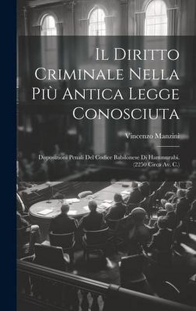 Il Diritto Criminale Nella Più Antica Legge Conosciuta
