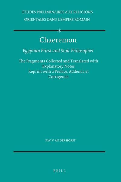 Chaeremon, Egyptian Priest and Stoic Philosopher