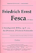 Streichquintett  D-Dur op.8 für 2 Violinen,2 Violas und Violoncello