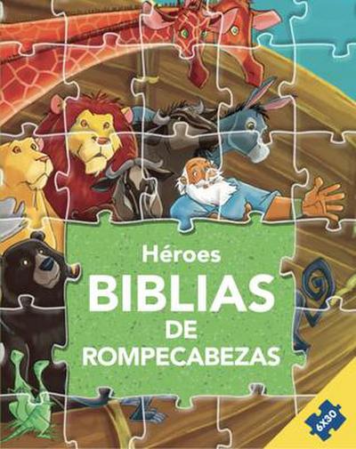 Biblia de Rompecabezas Para Niños Héroes de la Biblia Con Puzzles Edades 3 a 5 Spanish Edition