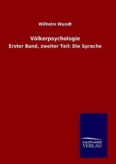 Völkerpsychologie - Wilhelm Wundt