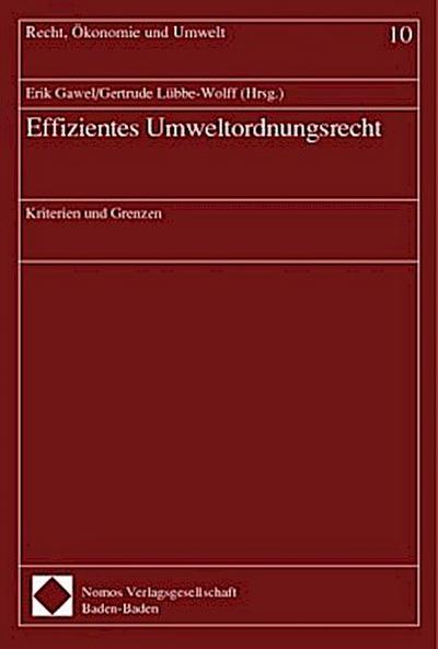 Effizientes Umweltordnungsrecht