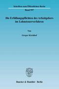 Die Erfüllungspflichten des Arbeitgebers im Lohnsteuerverfahren.
