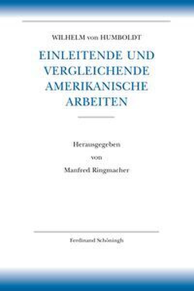 Einleitende und vergleichende amerikanische Arbeiten
