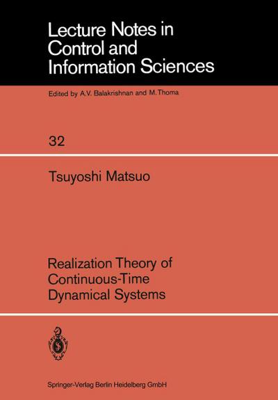 Realization Theory of Continuous-Time Dynamical Systems