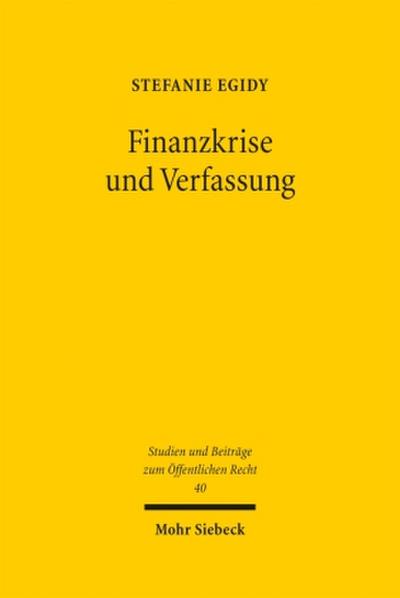 Finanzkrise und Verfassung