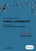 Torna a Surriento - Voce, Violino, Flauto e Pianoforte (partitura e parti)