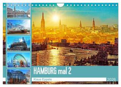 Hamburg mal 2 (Wandkalender 2026 DIN A4 quer), CALVENDO Monatskalender