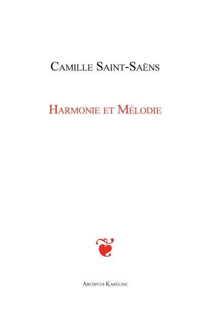 HARMONIE ET MELODIE