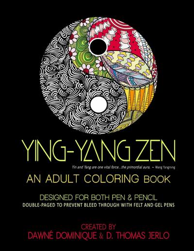Yin-Yang Zen, Adult Coloring Book