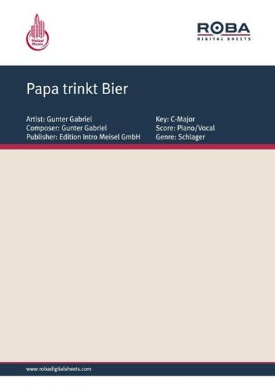 Papa trinkt Bier