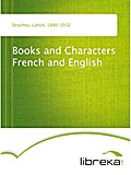 Books and Characters French and English - Lytton Strachey