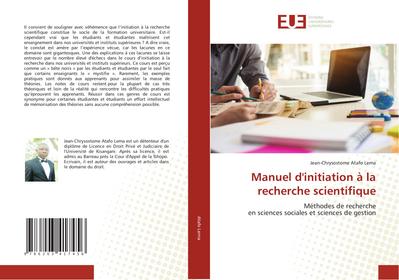 Manuel d’initiation à la recherche scientifique