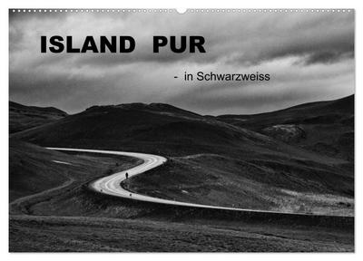 Island pur (Wandkalender 2024 DIN A2 quer), CALVENDO Monatskalender