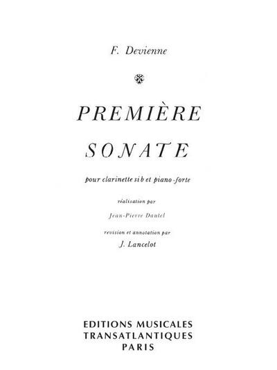 Sonate no.1 pourclarinette et piano