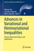 Advances in Variational and Hemivariational Inequa