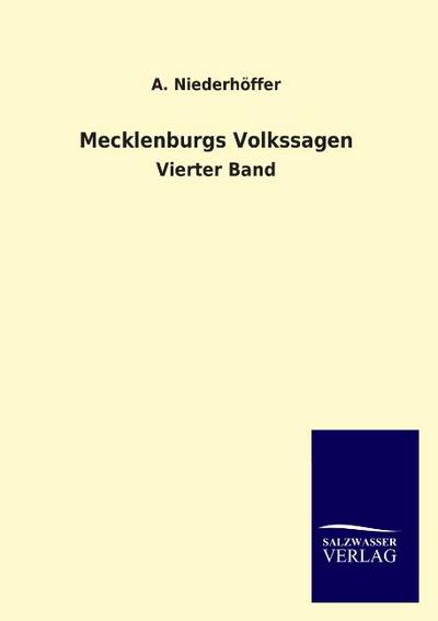 Mecklenburgs Volkssagen - A. Niederhöffer