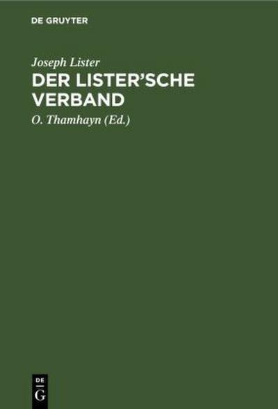 Der Lister’sche Verband