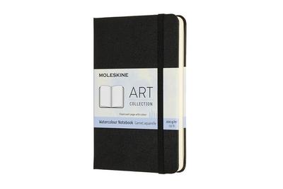 Moleskine Kreativ Notizbücher, Aquarell-Notizbuch, Pocket, A6, 200G-Aquarellpapier, Hard Cover, Schwarz