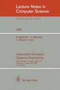 Advanced Information Systems Engineering
