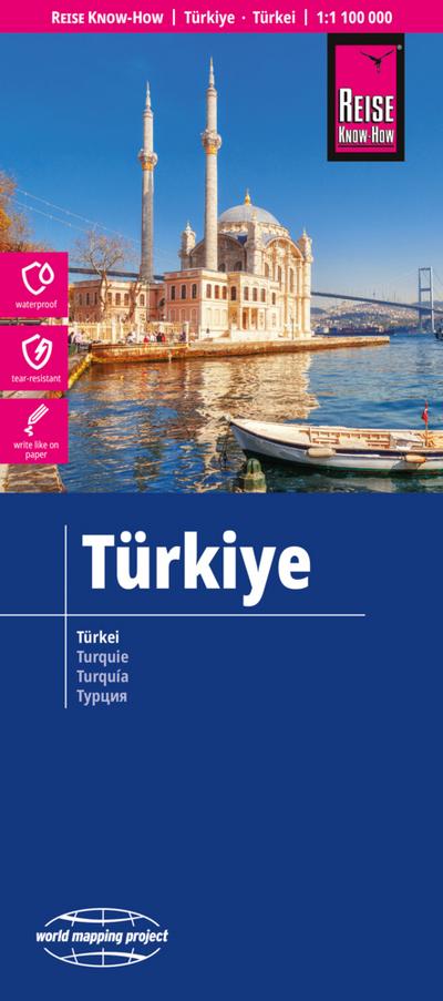 Reise Know-How Landkarte Türkei / Türkiye (1:1.100.000)