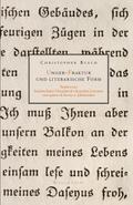 Unger-Fraktur und literarische Form