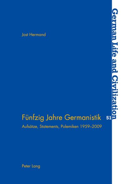 Fünfzig Jahre Germanistik