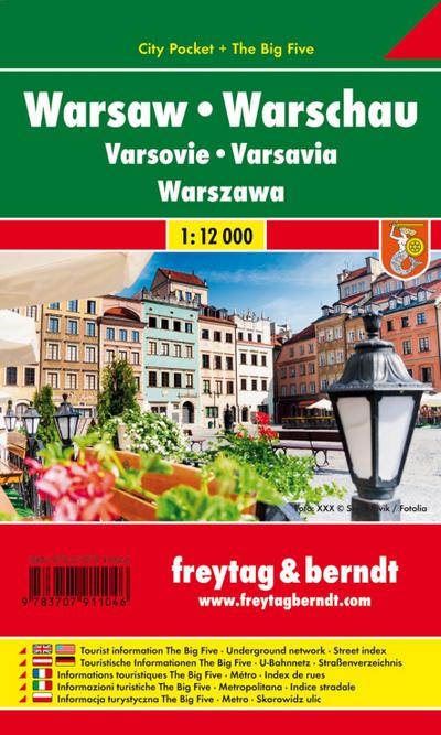 freytag & berndt Innenstadtplan Warschau 1:12.000