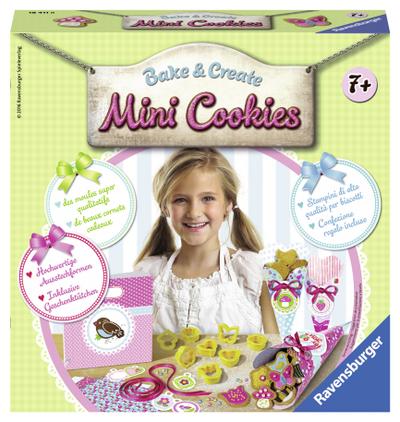 Mini Cookies; Deutsch; Achtung. Nicht für Kinder unter 36 Monaten geeignet. Erstickungsgefahr wegen verschluckbarer Kleinteile.