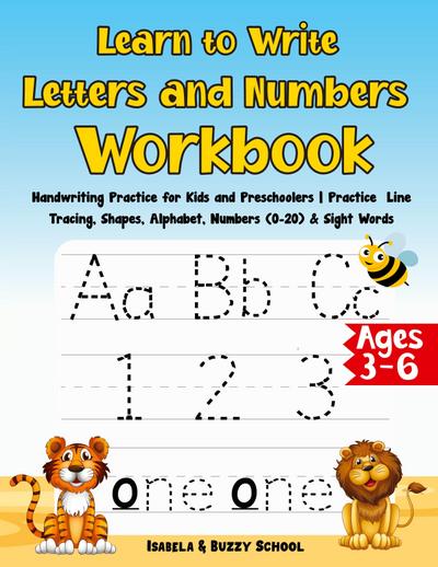 Learn to Write Letters and Numbers Workbook