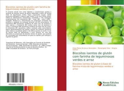 Biscoitos isentos de glutén com farinha de leguminosas verdes e arroz