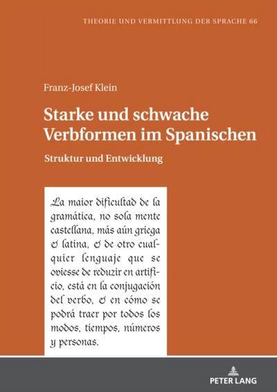 Starke und schwache Verbformen im Spanischen