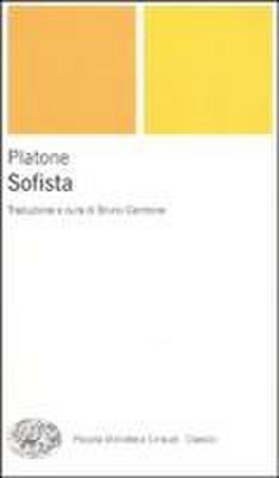 Sofista. Testo greco a fronte