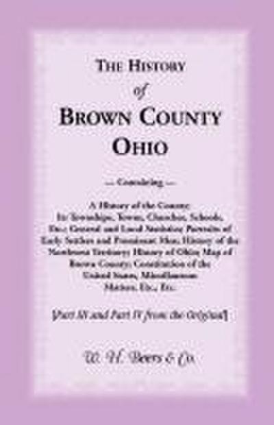 The History of Brown County, Ohio