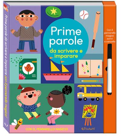 Prime parole da scrivere e imparare. Scrivi cancella & riscrivi