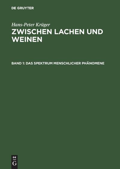 Das Spektrum menschlicher Phänomene
