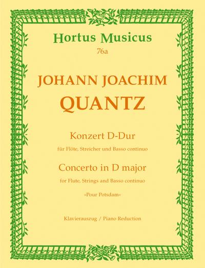 Konzert D-Dur für Flöte und Streichorchester