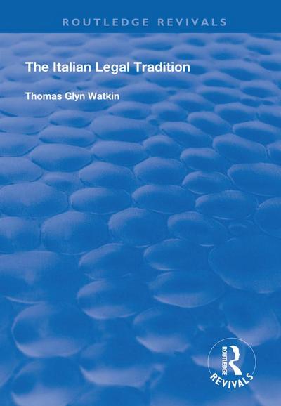The Italian Legal Tradition