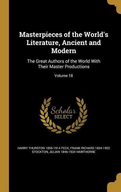 Masterpieces of the World’s Literature, Ancient and Modern