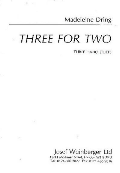 Three for Twofor piano duet