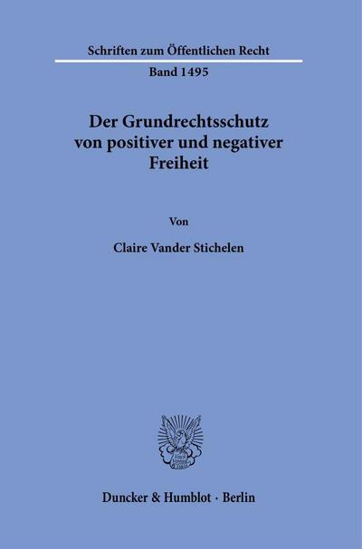 Der Grundrechtsschutz von positiver und negativer Freiheit.