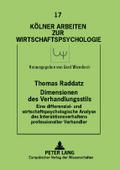 Dimensionen des Verhandlungsstils
