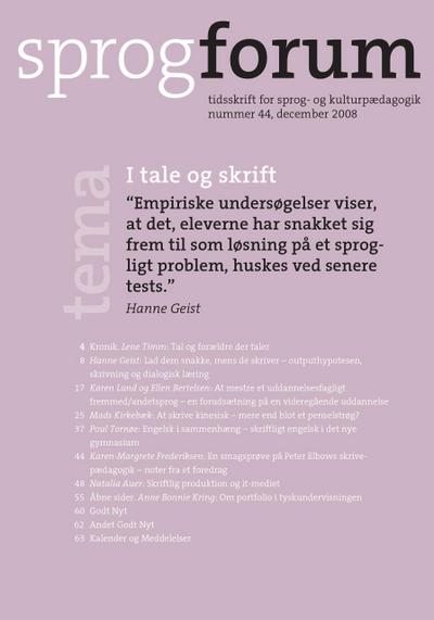I tale og skrift