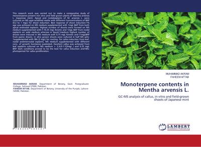 Monoterpene contents in Mentha arvensis L.