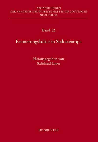 Erinnerungskultur in Südosteuropa