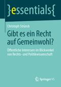 Gibt es ein Recht auf Gemeinwohl?